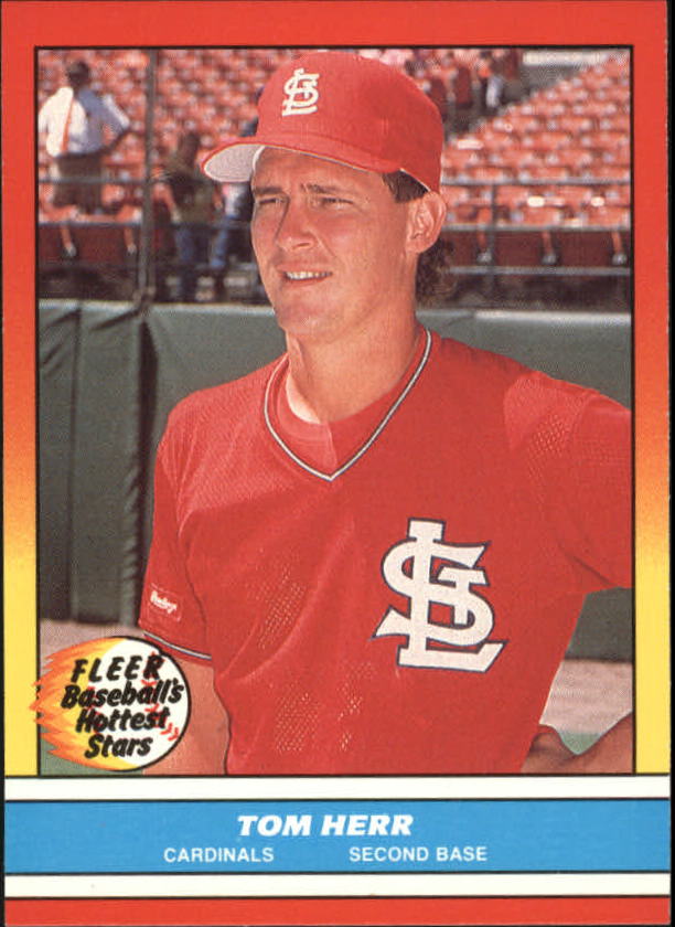 1988 Fleer Hottest Stars Baseball Cards        018      Tom Herr